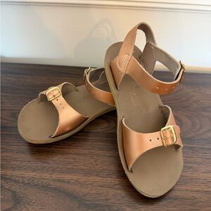 Sun San surfer rose gold sandals